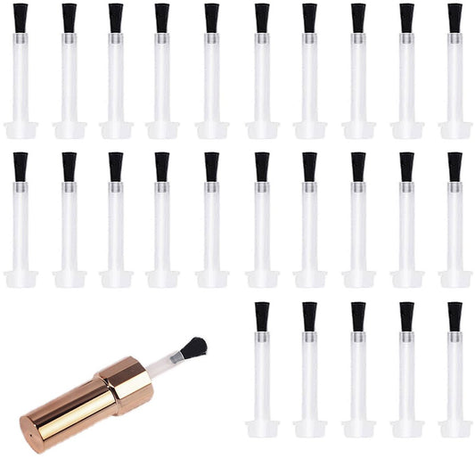 KACHIMOO 25-Piece Disposable Nail Polish Brush Kit – Replacement Brushes for Dip Powder & Nail Art