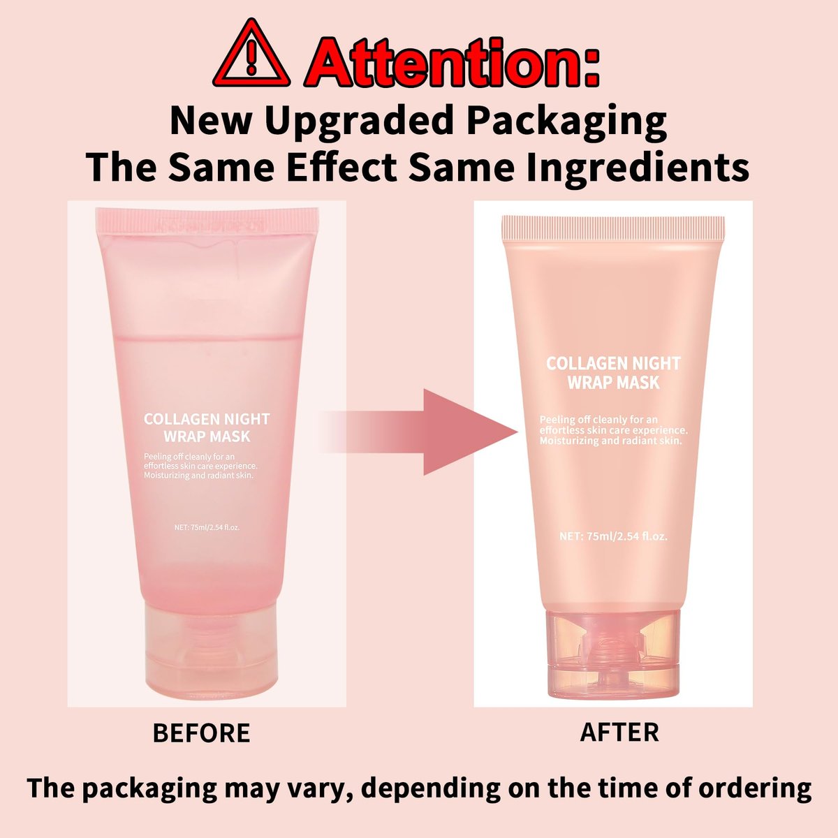 fitbuter Collagen Overnight Wrapping Peel Off Facial Mask with Jelly Brush – Hydrating, Firming & Glowy Skin – Improve Sagging & Dullness – Korean Skincare (75ml / 2.54 fl.oz) - görsel 4