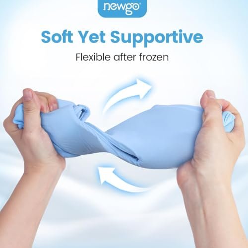 NEWGO Ice Pack Face Ice Mask for Puffy Eyes, Cooling Face Mask Reusable with Thick Gel Pad in Forehead & Eye Zones for Migraines, Post-Surgery, Redness, Allergy Swelling Pain Relief Avelisse