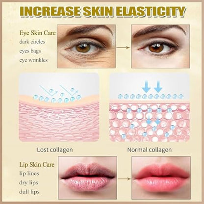 30 Pairs Lip Mask & Eye Mask Set – Hydrating Eye Patches for Puffy Eyes, Chapstick Bulk, Bridesmaid Gifts, Hangover Kit