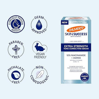 Palmer's Skin Success Extra Strength Tone Correcting Face Serum for Dark Spots, 1.0 Fl Oz Avelisse