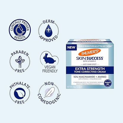 Palmer's Skin Success Extra Strength Tone Correcting Face Cream – Dark Spot Corrector for Discoloration, Age Spots & Post-Acne Marks (2.7 oz) Avelisse