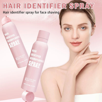IONSGAKO Hair Identifier Spray for Face Shaving Powder for Women - Skin Body Hair Identifying Spray for Dermaplaning Glow Reveal Face Moisturizing Skin Care Dermaplaner Spray (1 Fl Oz, Pack of 1)