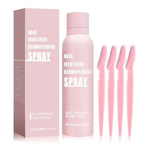 IONSGAKO Hair Identifier Spray for Face Shaving Powder for Women - Skin Body Hair Identifying Spray for Dermaplaning Glow Reveal Face Moisturizing Skin Care Dermaplaner Spray (1 Fl Oz, Pack of 1) - görsel 2