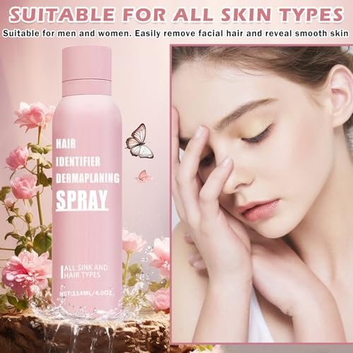 IONSGAKO Hair Identifier Spray for Face Shaving Powder for Women - Skin Body Hair Identifying Spray for Dermaplaning Glow Reveal Face Moisturizing Skin Care Dermaplaner Spray (1 Fl Oz, Pack of 1) - görsel 14