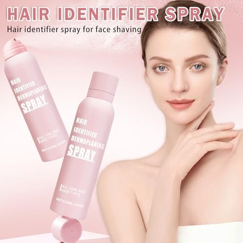 IONSGAKO Hair Identifier Spray for Face Shaving Powder for Women - Skin Body Hair Identifying Spray for Dermaplaning Glow Reveal Face Moisturizing Skin Care Dermaplaner Spray (1 Fl Oz, Pack of 1) - görsel 4