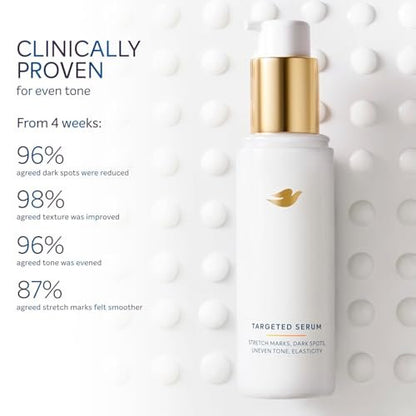 Dove Targeted Serum Multipurpose for Stretch Marks, Dark Spots, Uneven Skin Tone and Elasticity - 3.2 oz Avelisse