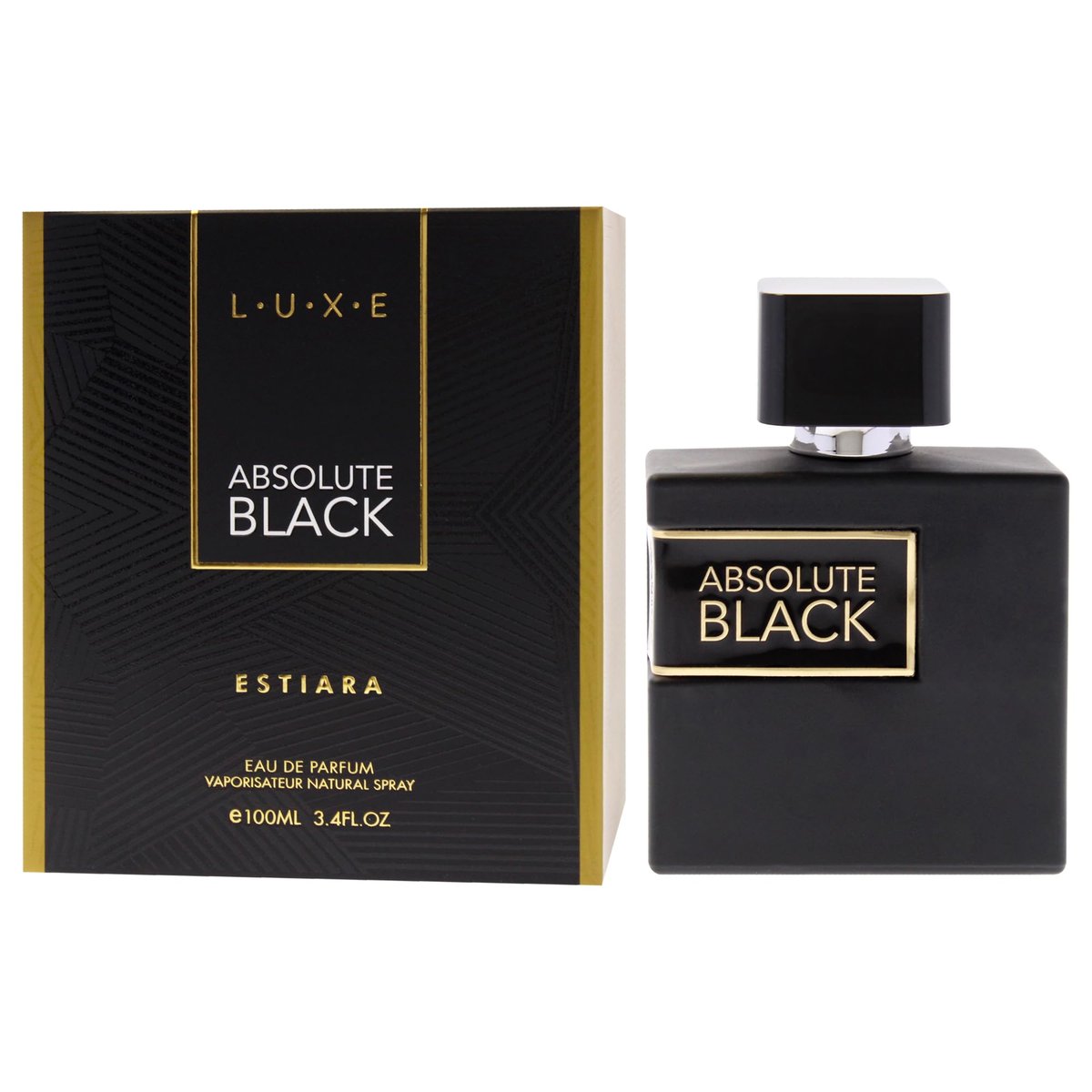 Luxe Absolute Black by Estiara for Men - 3.4 oz Eau de Parfum Spray - görsel 7
