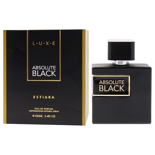 Luxe Absolute Black by Estiara for Men - 3.4 oz Eau de Parfum Spray - görsel 8