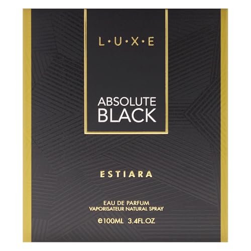 Luxe Absolute Black by Estiara for Men - 3.4 oz Eau de Parfum Spray - görsel 10