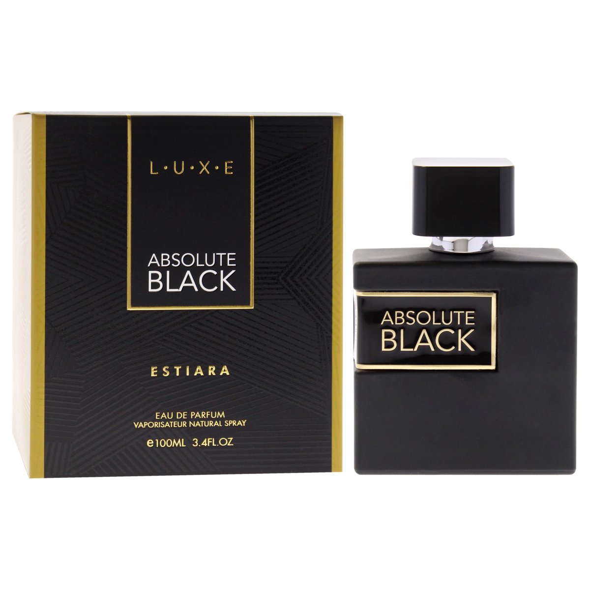 Luxe Absolute Black by Estiara for Men - 3.4 oz Eau de Parfum Spray - görsel 5