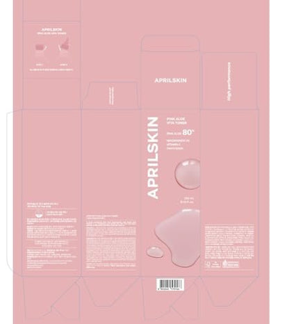 APRILSKIN Pink Aloe Vita Toner – Calming & Hydrating Korean Toner with 80% Pink Aloe Vera, Soothes Redness, Controls Sebum, Vegan & Clean (8.45 fl.oz) Avelisse