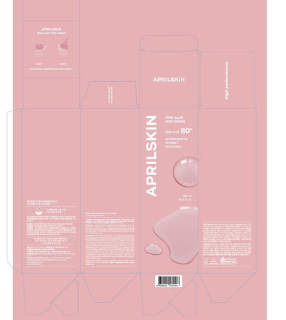 APRILSKIN Pink Aloe Vita Toner – Calming & Hydrating Korean Toner with 80% Pink Aloe Vera, Soothes Redness, Controls Sebum, Vegan & Clean (8.45 fl.oz) Avelisse