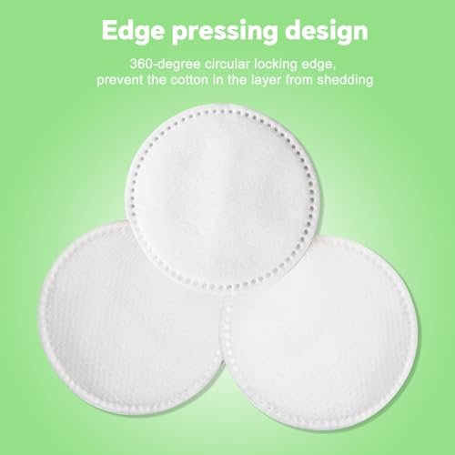 Illidi 100% Cotton Rounds for Face (150 Count) – Dual-Texture, Soft, Lint-Free Makeup Remover Pads, Hypoallergenic & Highly Absorbent - görsel 8