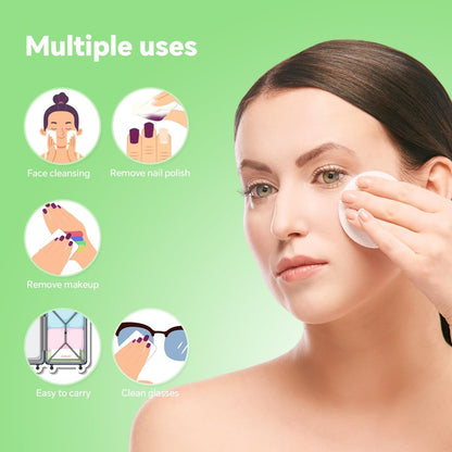 Illidi 100% Cotton Rounds for Face (150 Count) – Dual-Texture, Soft, Lint-Free Makeup Remover Pads, Hypoallergenic & Highly Absorbent