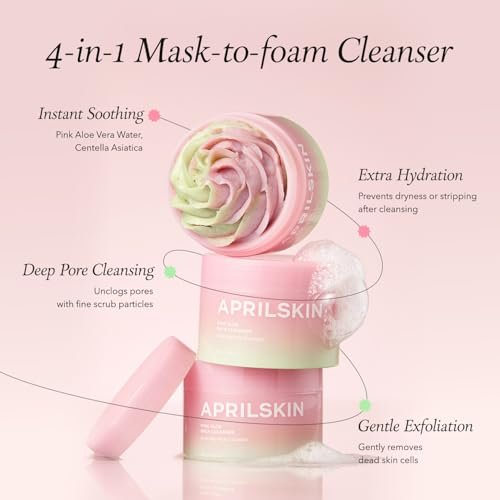 APRILSKIN Pink Aloe Facial Polish Cleanser | Gentle Exfoliation with Mungbean & Soybean Scrub | Removes Waterproof Makeup & Sunscreen | Non-Comedogenic Korean Skincare - görsel 15