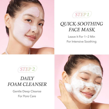 APRILSKIN Pink Aloe Facial Polish Cleanser | Gentle Exfoliation with Mungbean & Soybean Scrub | Removes Waterproof Makeup & Sunscreen | Non-Comedogenic Korean Skincare