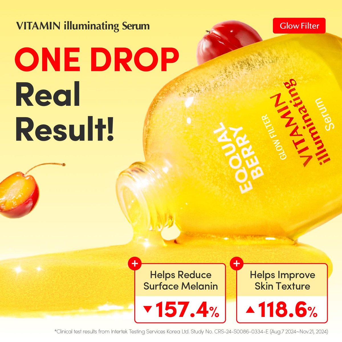 EQQUALBERRY Vitamin Illuminating Serum | Niacinamide 4% + Brightening Vitamin C Face Serum with Hyaluronic Acid & Vitamin E | Dark Spot & Uneven Tone Corrector | Korean Skincare, 1.01 fl.oz Avelisse