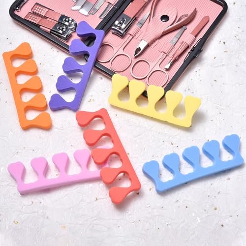 siyuwuro 24-Piece Colorful Heart Sponge Toe Separators for Pedicure, Nail Art, and Spa – Soft Foam Toe Spacers for Men and Women - görsel 16
