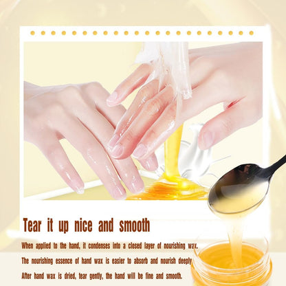 Visualsource Honey Milk Hand Wax Mask – 2 Pack Moisturizing Paraffin Peel Off Mask for Dry, Cracked, Aging Hands