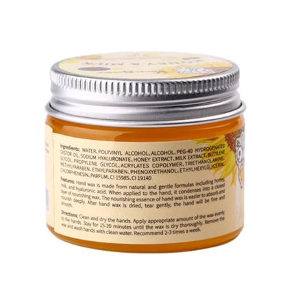 Visualsource Honey Milk Hand Wax Mask – 2 Pack Moisturizing Paraffin Peel Off Mask for Dry, Cracked, Aging Hands