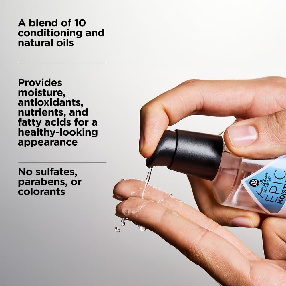 Jack Black Epic Moisture Ultimate MP10 Nourishing Oil – Multi-Purpose Face, Beard & Body Oil with 10 Natural Oils, 2 Fl Oz Avelisse