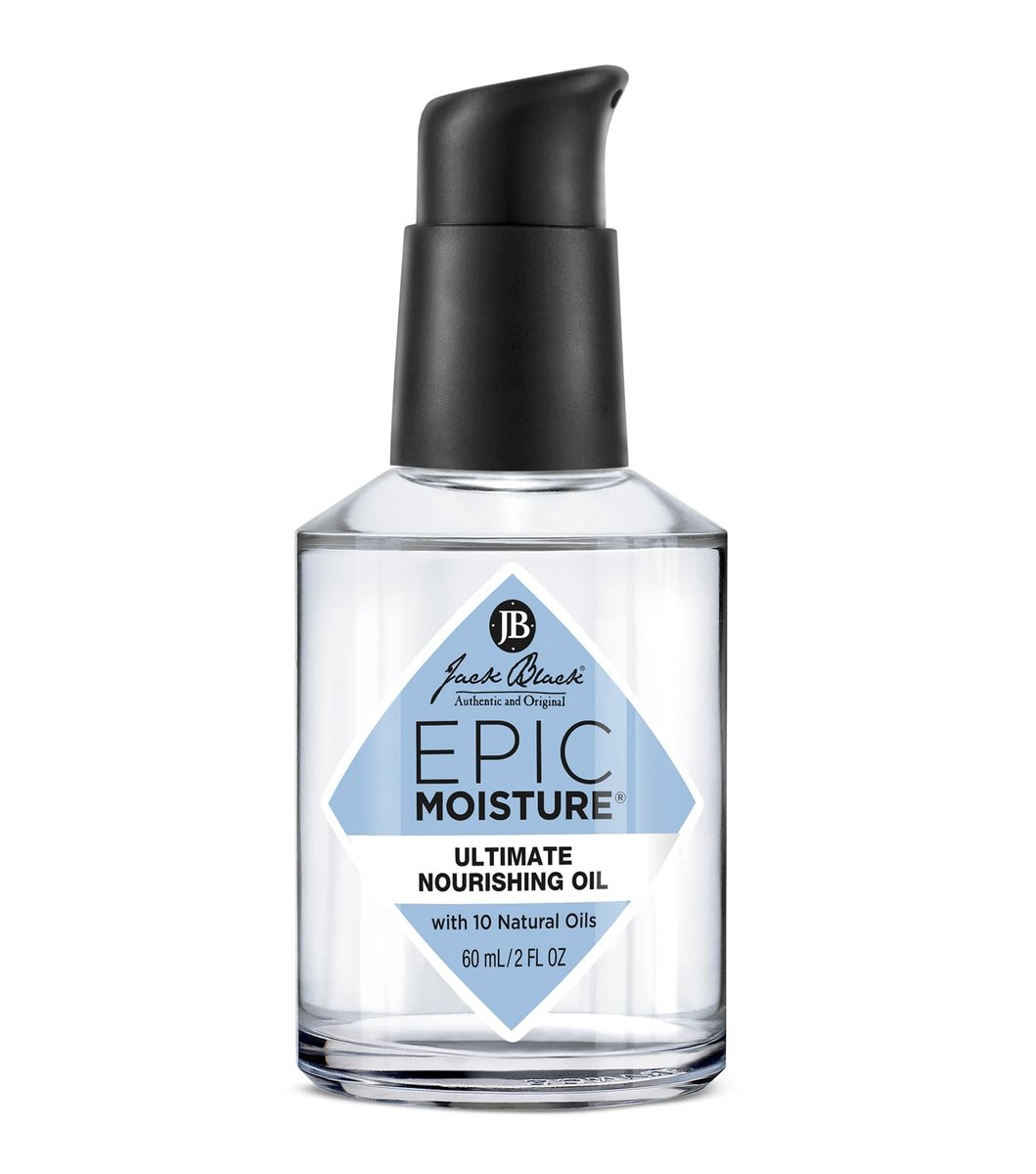 Jack Black Epic Moisture Ultimate MP10 Nourishing Oil – Multi-Purpose Face, Beard & Body Oil with 10 Natural Oils, 2 Fl Oz Avelisse