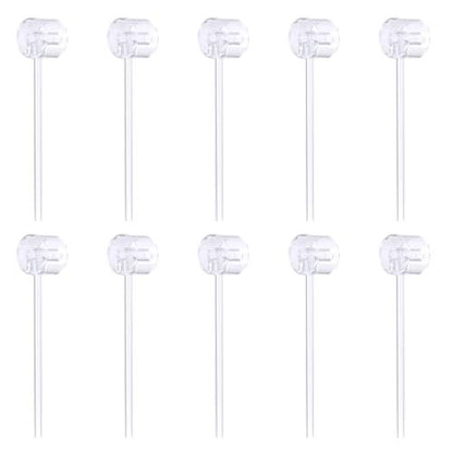 10-Pack Perfume Refill Pump Bottle Dispenser - Transparent Plastic Travel Transfer Tool for Cosmetics