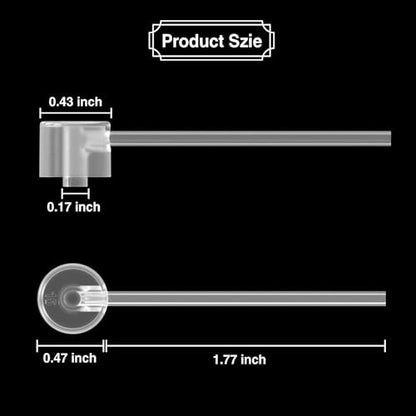 10-Pack Perfume Refill Pump Bottle Dispenser - Transparent Plastic Travel Transfer Tool for Cosmetics