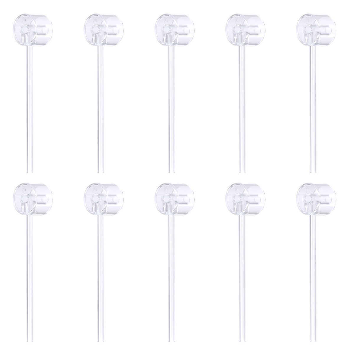 10-Pack Perfume Refill Pump Bottle Dispenser - Transparent Plastic Travel Transfer Tool for Cosmetics - görsel 1