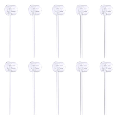 10-Pack Perfume Refill Pump Bottle Dispenser - Transparent Plastic Travel Transfer Tool for Cosmetics