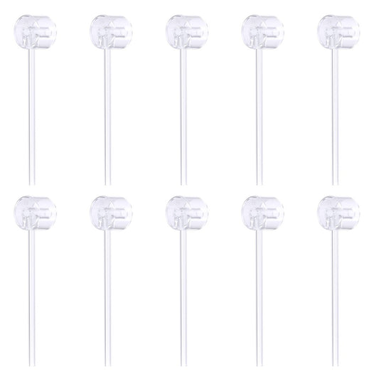 10-Pack Perfume Refill Pump Bottle Dispenser - Transparent Plastic Travel Transfer Tool for Cosmetics