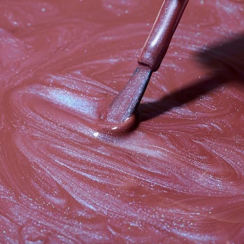 Dazzle Dry Nail Lacquer (Step 3) - School Spirit - Mauve with Blue Shimmer, Full Coverage Shimmer, 0.5 fl oz Avelisse