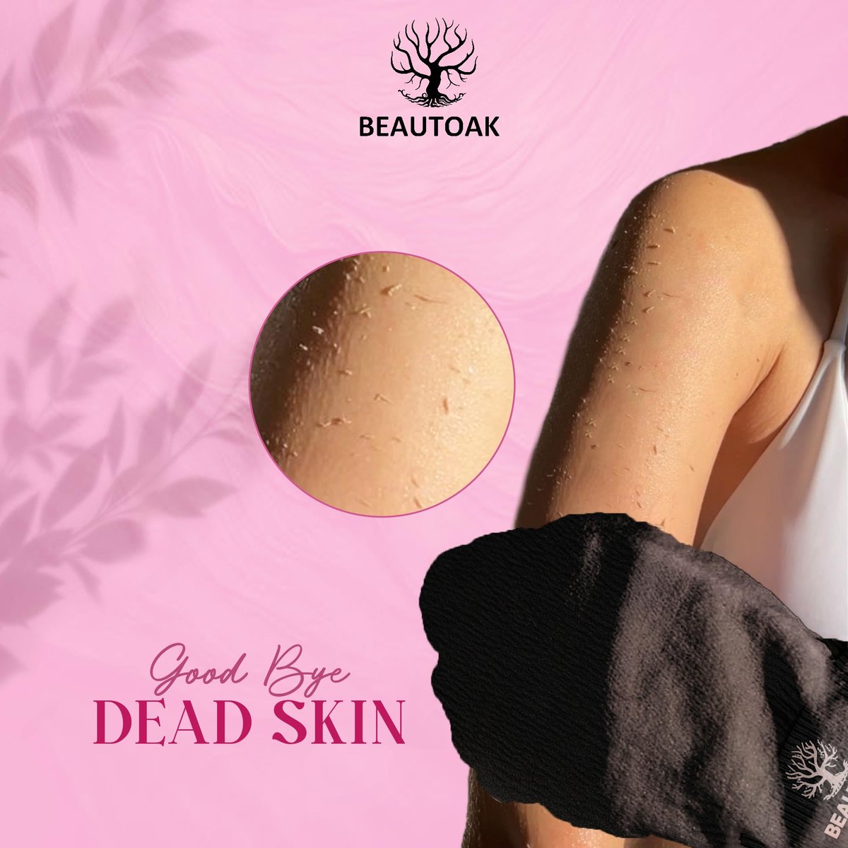Beautoak Antimicrobial Korean Exfoliating Mitt for Shower - Body Scrubber and Dead Skin Remover (1 Pack) - görsel 3