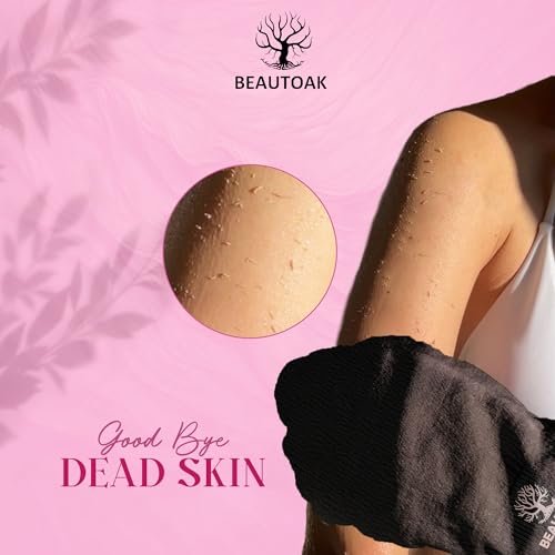 Beautoak Antimicrobial Korean Exfoliating Mitt for Shower - Body Scrubber and Dead Skin Remover (1 Pack) - görsel 4