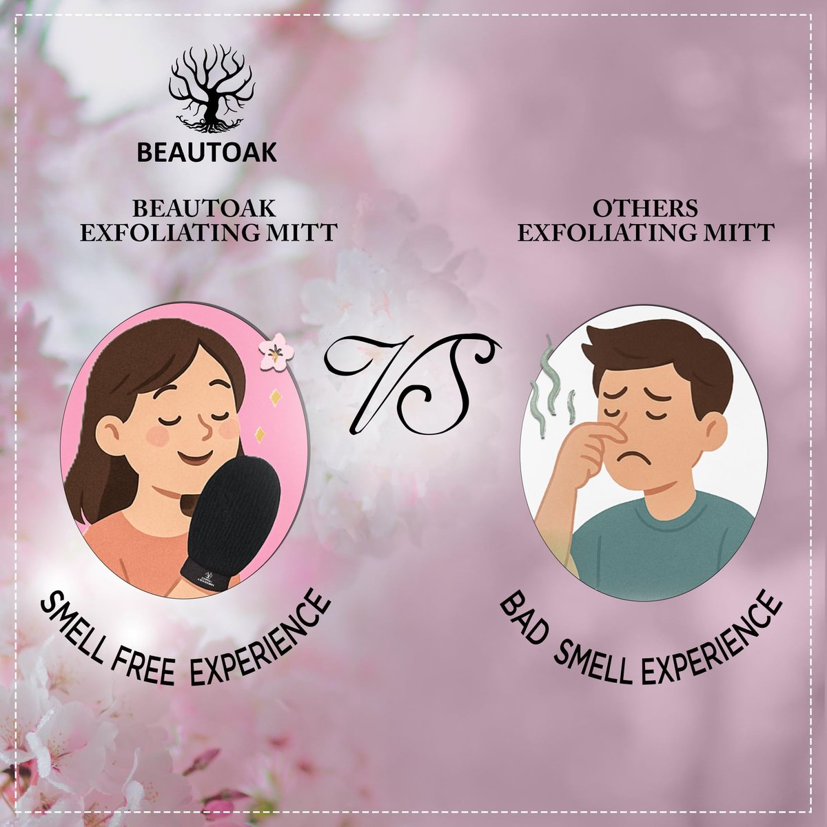 Beautoak Antimicrobial Korean Exfoliating Mitt for Shower - Body Scrubber and Dead Skin Remover (1 Pack) - görsel 13