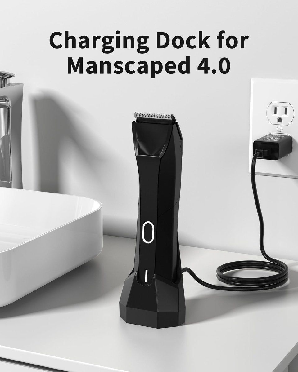 KWRNVO Charging Dock Replacement for Manscaped 4.0 - Wireless Charging Stand Base with 4.9FT USB Cable Avelisse
