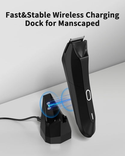 KWRNVO Charging Dock Replacement for Manscaped 4.0 - Wireless Charging Stand Base with 4.9FT USB Cable Avelisse