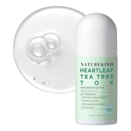 NATUREKIND Heartleaf Tea Tree Tok Acne Treatment Soothing Toner Serum – Korean Facial Skincare for Pore Control, Calming & Nourishing (1.69 fl oz) - görsel 2