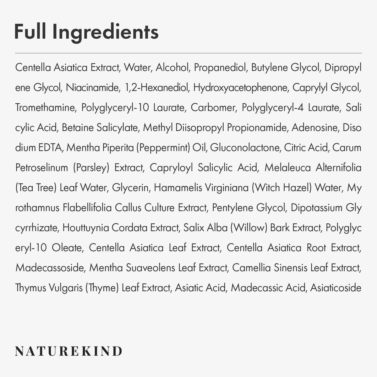 NATUREKIND Heartleaf Tea Tree Tok Acne Treatment Soothing Toner Serum – Korean Facial Skincare for Pore Control, Calming & Nourishing (1.69 fl oz) - görsel 13
