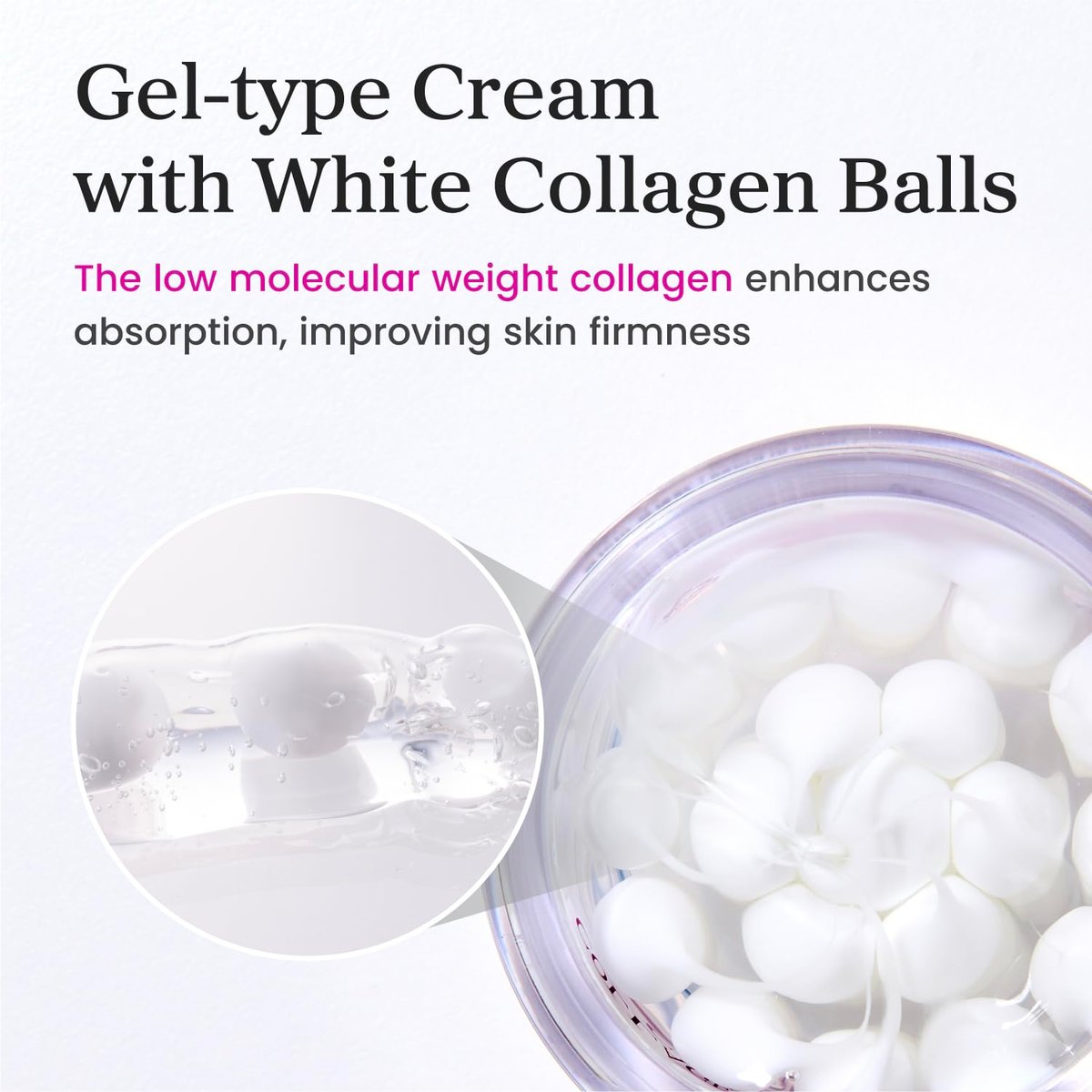 YADAH Collagen Hydra Core Cream – Capsule Filler Cream with 10 Types of Hyaluronic Acids, 1000ppm Low Molecular Collagen & Ceramide, Deep Hydration for Sensitive Skin, 1.76 oz Avelisse