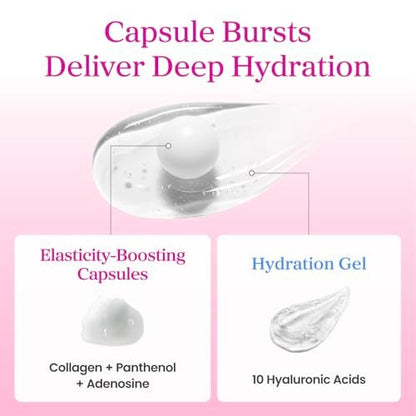 YADAH Collagen Hydra Core Cream – Capsule Filler Cream with 10 Types of Hyaluronic Acids, 1000ppm Low Molecular Collagen & Ceramide, Deep Hydration for Sensitive Skin, 1.76 oz Avelisse