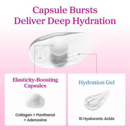 YADAH Collagen Hydra Core Cream – Capsule Filler Cream with 10 Types of Hyaluronic Acids, 1000ppm Low Molecular Collagen & Ceramide, Deep Hydration for Sensitive Skin, 1.76 oz Avelisse