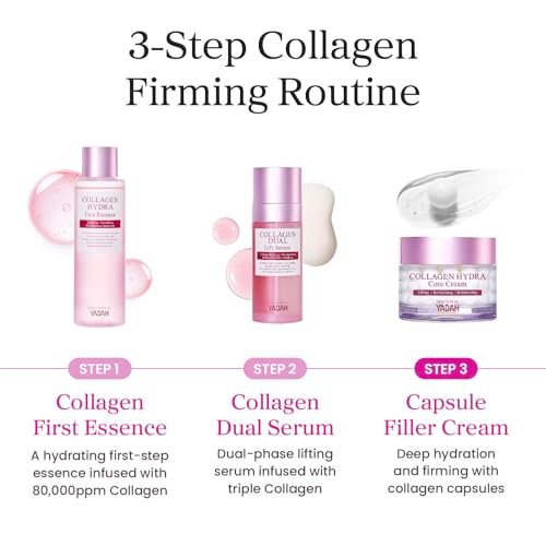 YADAH Collagen Hydra Core Cream – Capsule Filler Cream with 10 Types of Hyaluronic Acids, 1000ppm Low Molecular Collagen & Ceramide, Deep Hydration for Sensitive Skin, 1.76 oz Avelisse