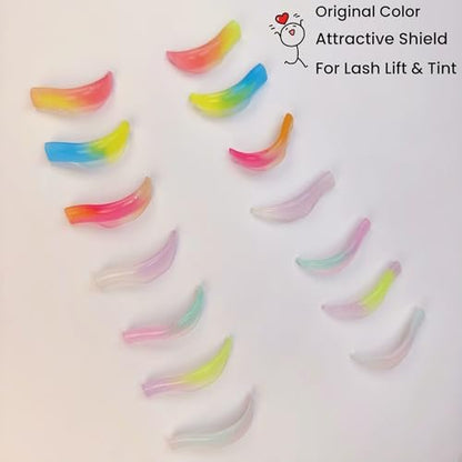 ICONSIAM Lash Lift Shields LU Curl 8 Size Lifting Pads for DIY Eyelash Lamination - Reusable Silicone Perm Rods Avelisse