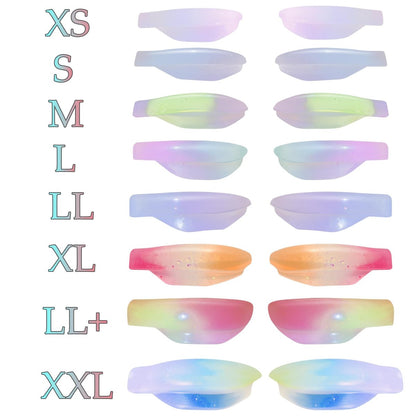 ICONSIAM Lash Lift Shields LU Curl 8 Size Lifting Pads for DIY Eyelash Lamination - Reusable Silicone Perm Rods Avelisse