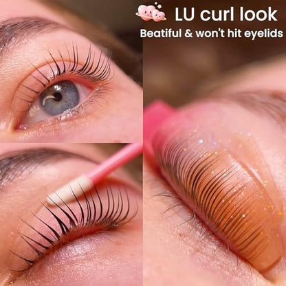 ICONSIAM Lash Lift Shields LU Curl 8 Size Lifting Pads for DIY Eyelash Lamination - Reusable Silicone Perm Rods Avelisse