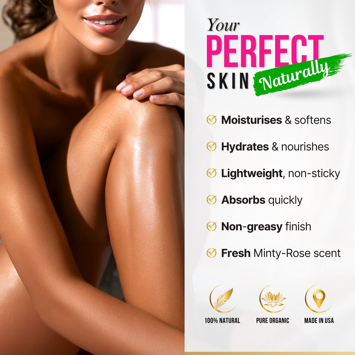 Organic Vitamin E Oil for Scars, Stretch Marks, Wrinkles & Cellulite – Scar Away Treatment with Castor, Rosehip, Jojoba, Almond – Hydrating & Moisturizing Face & Body Oil, 2 Fl Oz Avelisse