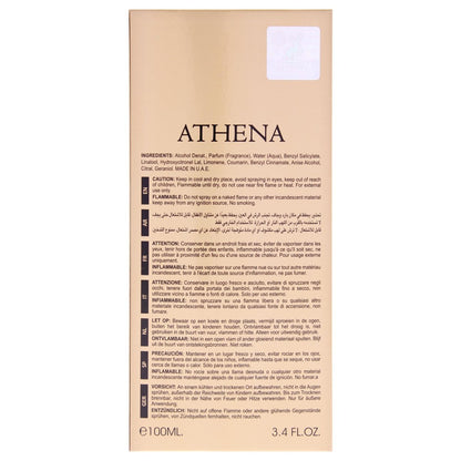 Lattafa Maison Alhambra Athena for Women Eau De Parfum Spray, 3.4 Fl Oz