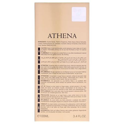 Lattafa Maison Alhambra Athena for Women Eau De Parfum Spray, 3.4 Fl Oz